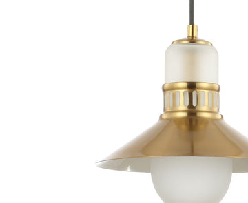 Colin Adjustable Iron/Glass Retro Hurricane LED Pendant - JONATHAN Y